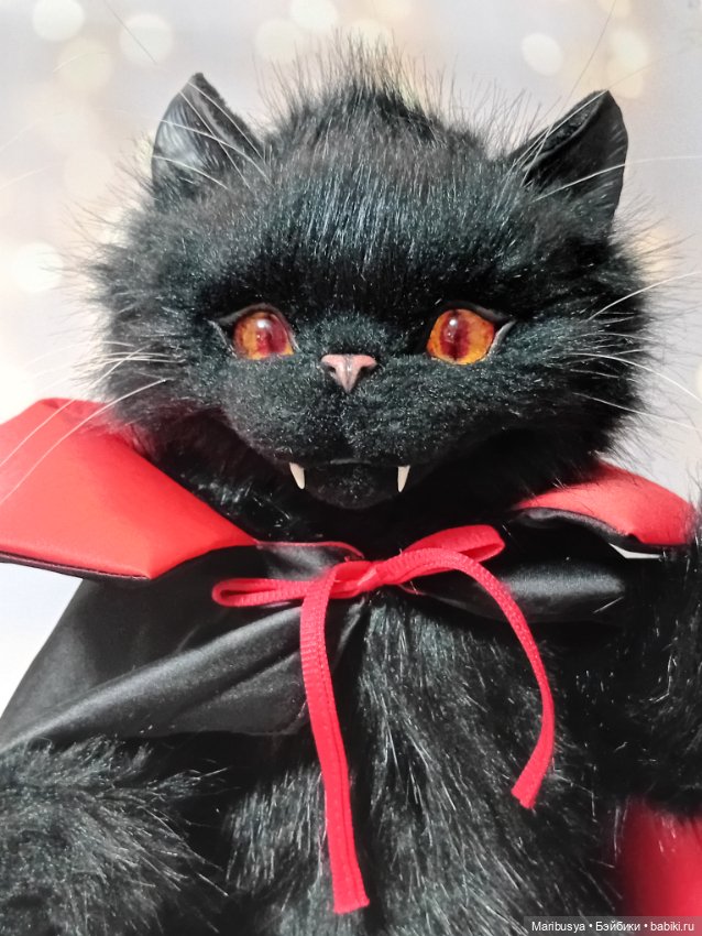 Кот Дракула с питомцем — Авторские игрушки (фото 5)