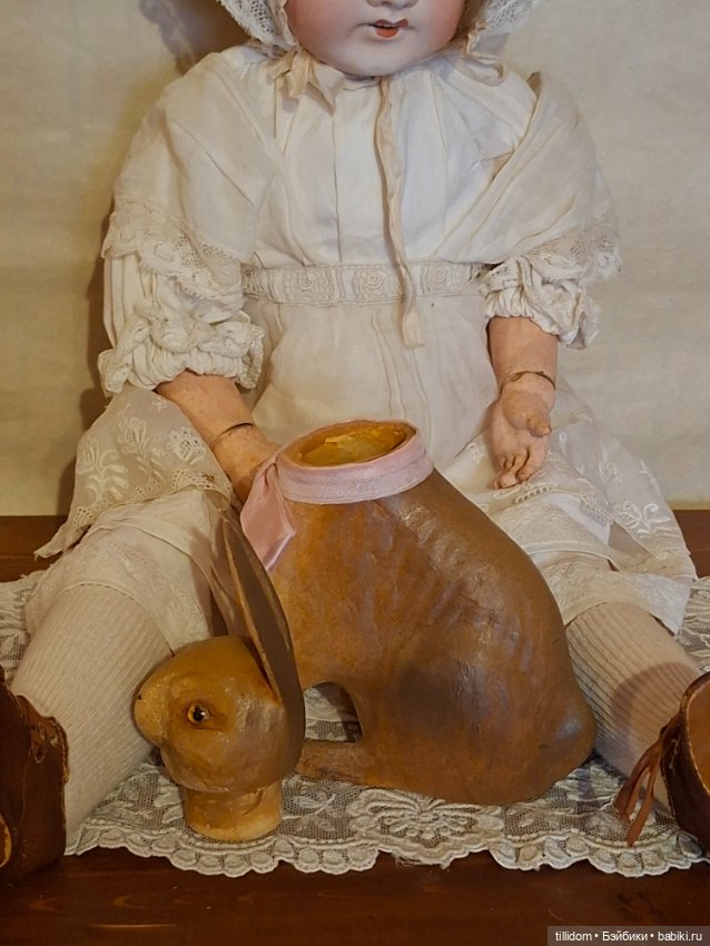 Бонбоньерка зайчик в антикварном стиле (фото 6)