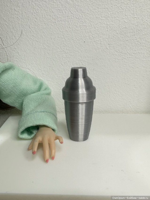 Шейкер барный 1/6 — Миниатюра для кукол