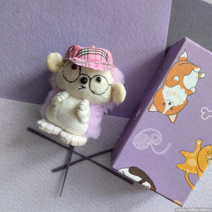 Ёжик в очках и кепке — Авторские игрушки