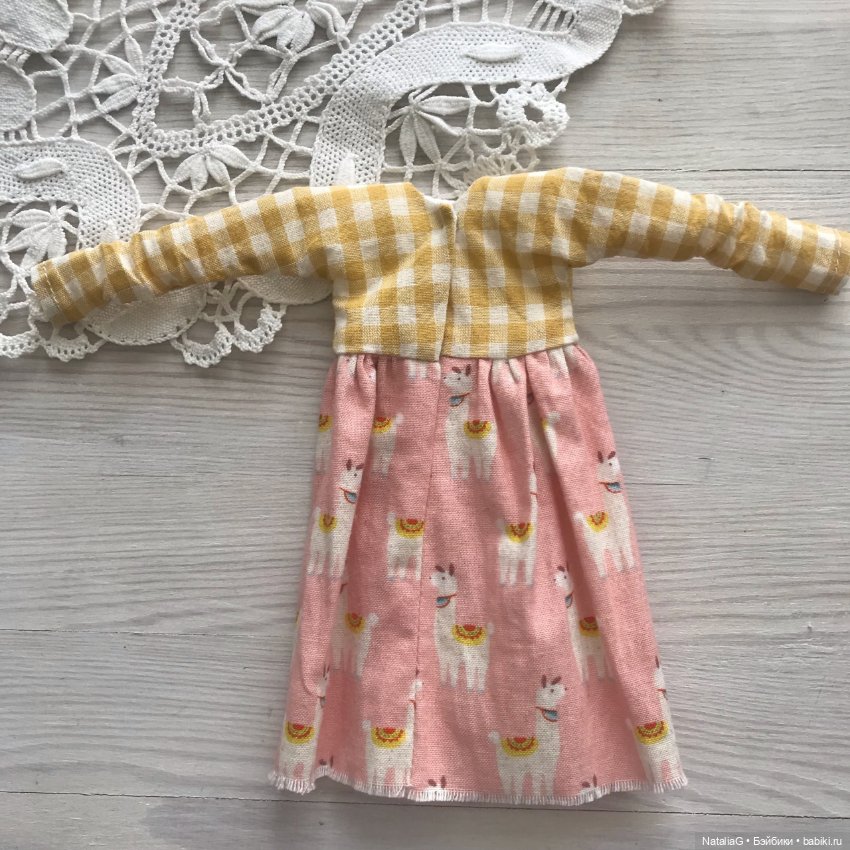 Платье для кукол на теле Obitsu 22 и похожих (фото 4)