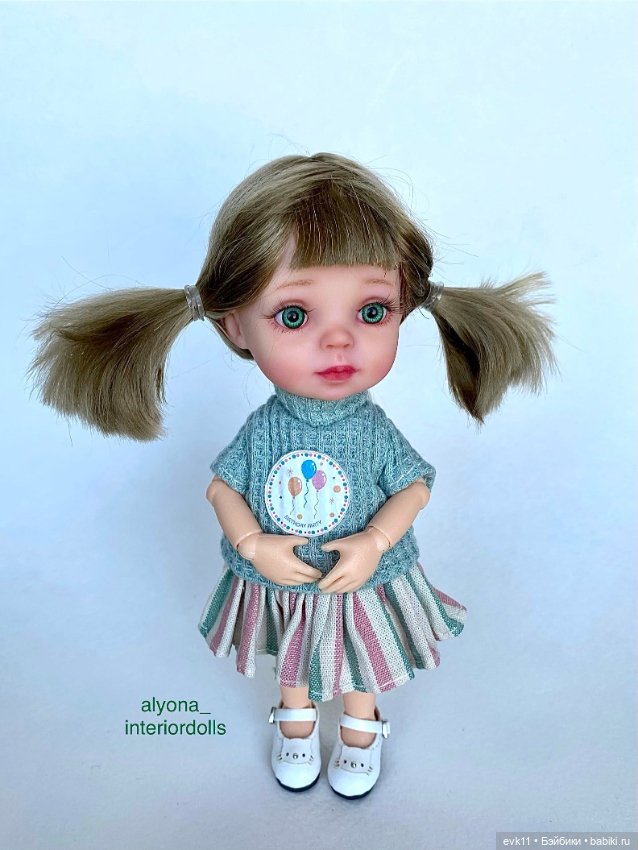 Мини-кукла шарнирная 15-16 см. ООАК (фото 6)