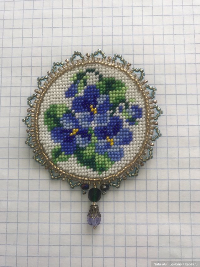 Брошь в винтажном стиле для больших и антикварных кукол (фото 4)