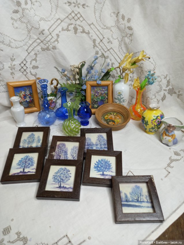 Винтажные картины для кукольного интерьера