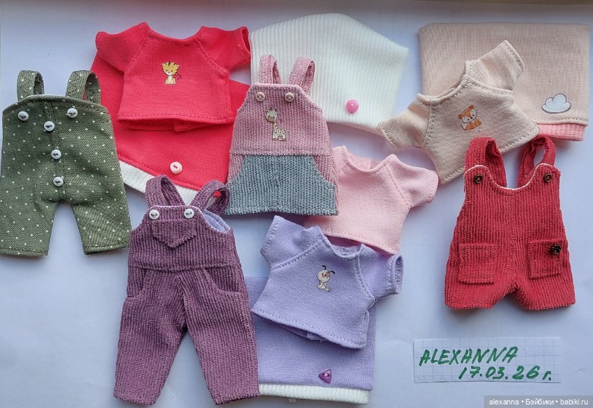 Одежда для бжд куколок 1 - 17 см