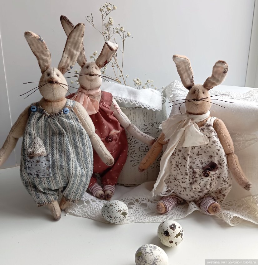 Кролики в винтажном стиле (фото 4)