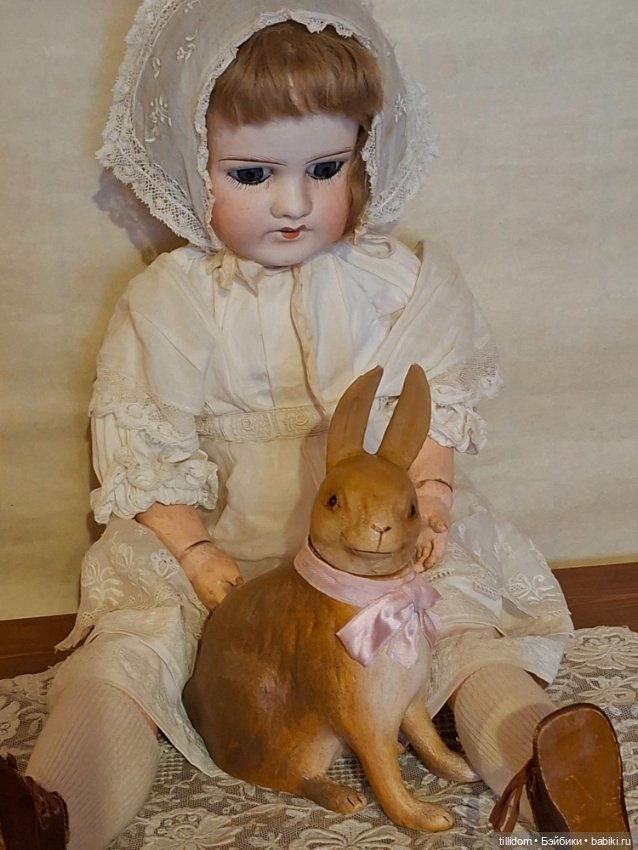 Бонбоньерка зайчик в антикварном стиле