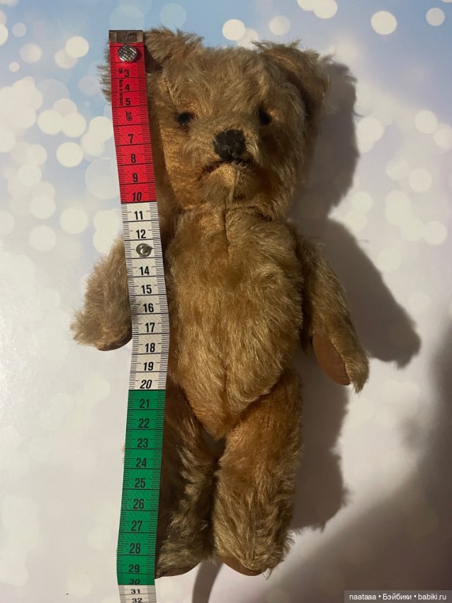 Мишка мохер Англия 50 гг — Винтажные куклы и игрушки детства (фото 7)