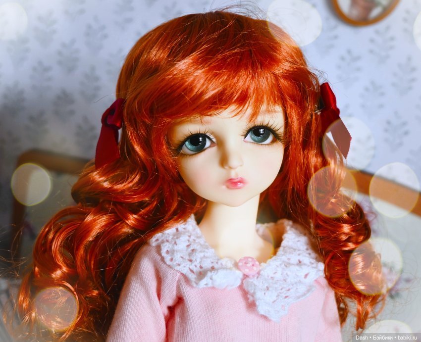 Рыжий парик с кудряшками размер 6-7