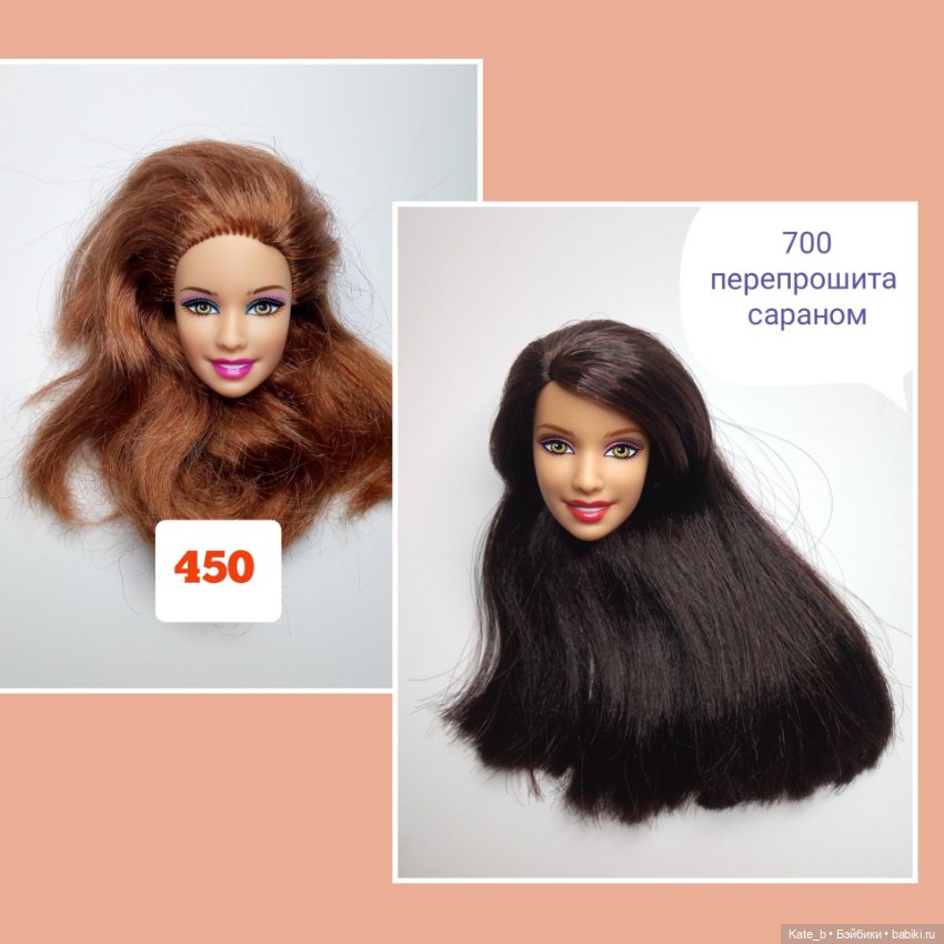 Голова барби и Дисней в ассортименте