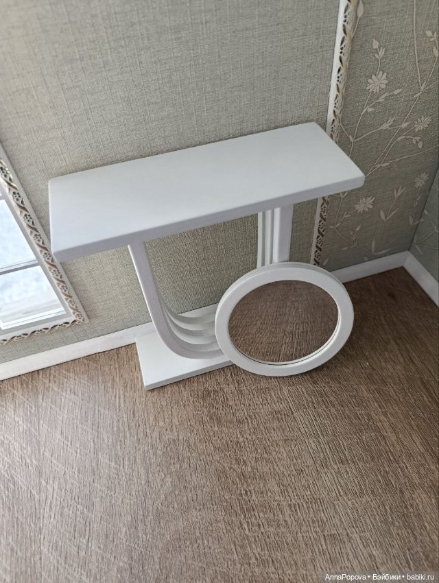 Набор: консоль + зеркало — Кукольная мебель (фото 5)