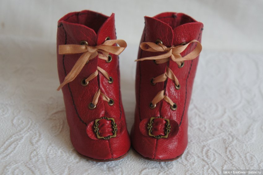 Сапожки для антикварной куклы (фото 5)