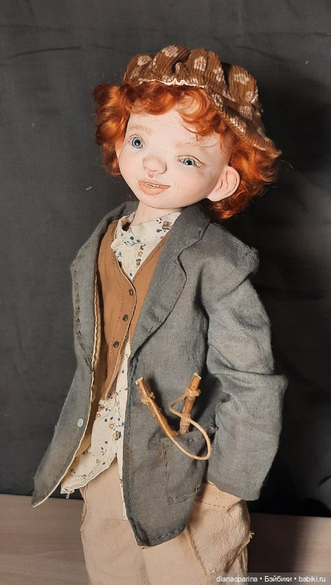 Кукла коллекционная. Мальчуган хулиган