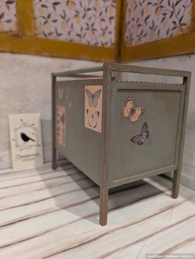 Мини диванчик "Бабочки-шалфей" (фото 6)