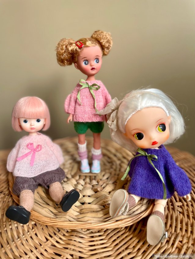 Весенние кофточки для кукол Littleberry, holala, duoding, формата stodoll M и других подрбных (фото 8)