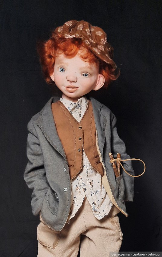 Кукла коллекционная. Мальчуган хулиган (фото 5)