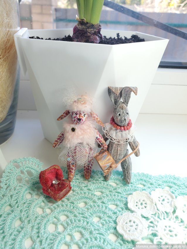 Пасхальные зайцы Жених и невеста (фото 7)