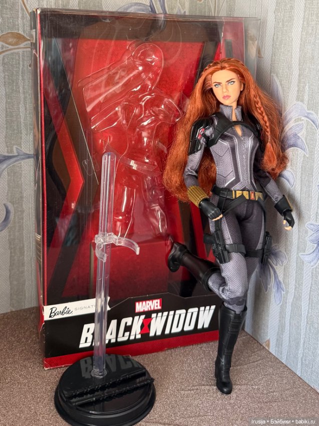Кукла барби Черная вдова Black Widoow (фото 6)