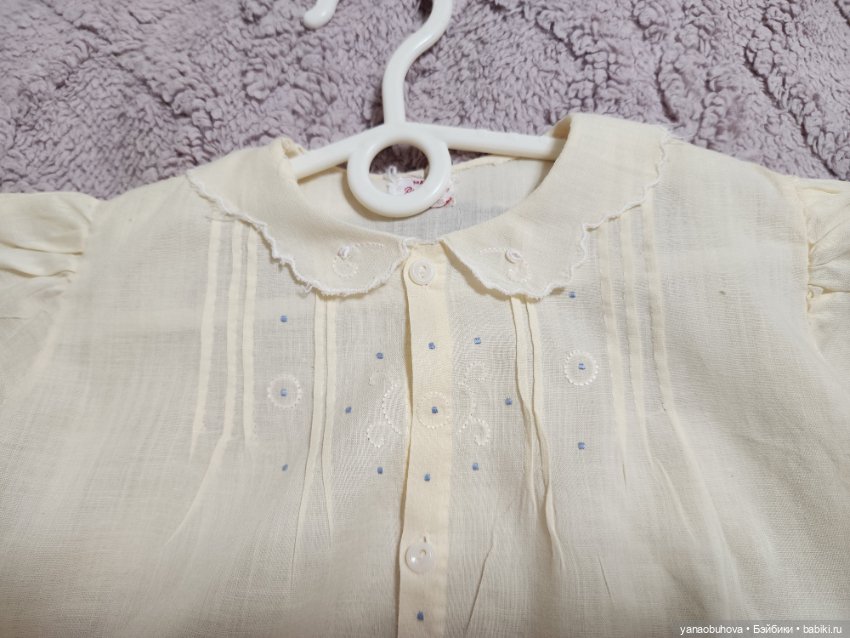 Винтажные тоненькие хлопковые детские платья для ваших кукол (фото 3)