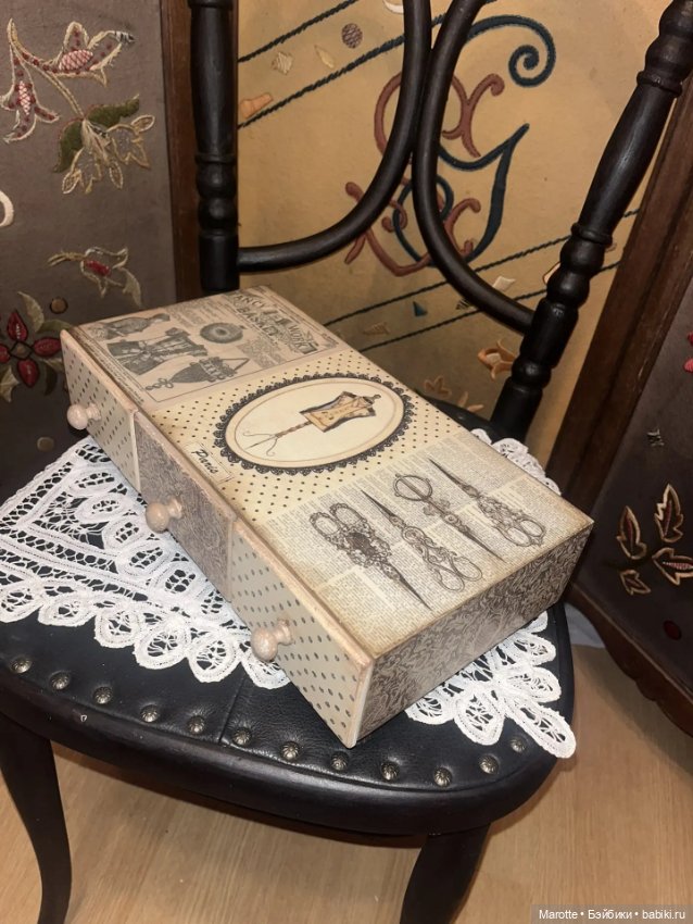 Деревянный органайзер с ящичками (фото 4)