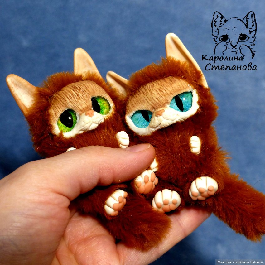 Котята Злобик и Обижуля — Авторские игрушки (фото 2)