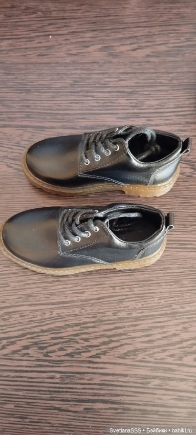 Кожаные туфли для парня 75 см (фото 3)