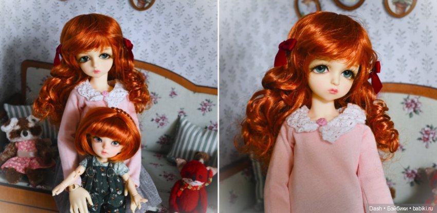 Рыжий парик с кудряшками размер 6-7 (фото 2)