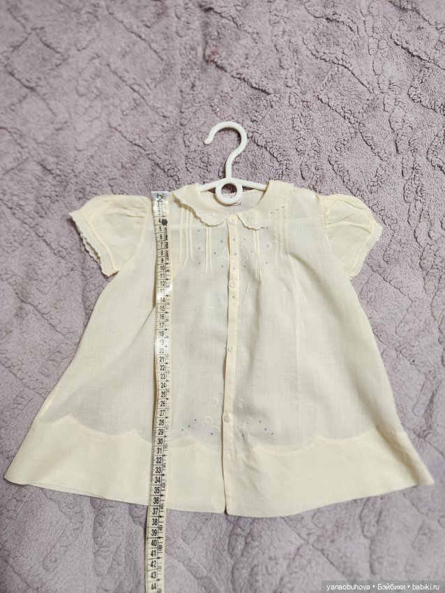 Винтажные тоненькие хлопковые детские платья для ваших кукол (фото 6)