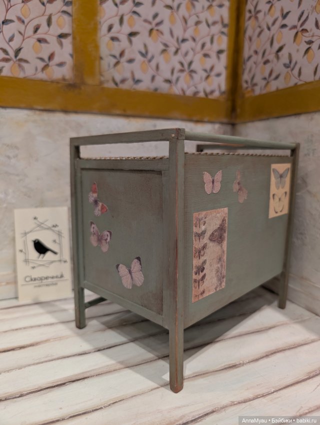 Мини диванчик "Бабочки-шалфей" (фото 5)