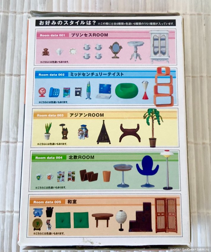 Re-ment набор мебели для гостиной (фото 3)