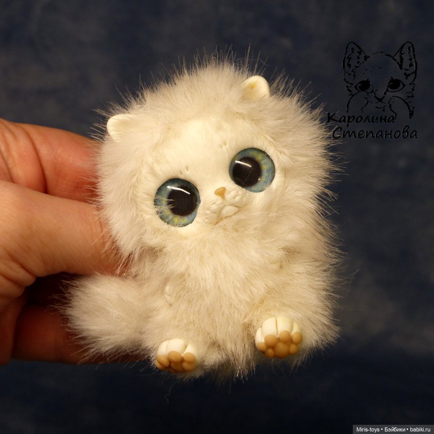 Котенок Белый — Авторские игрушки