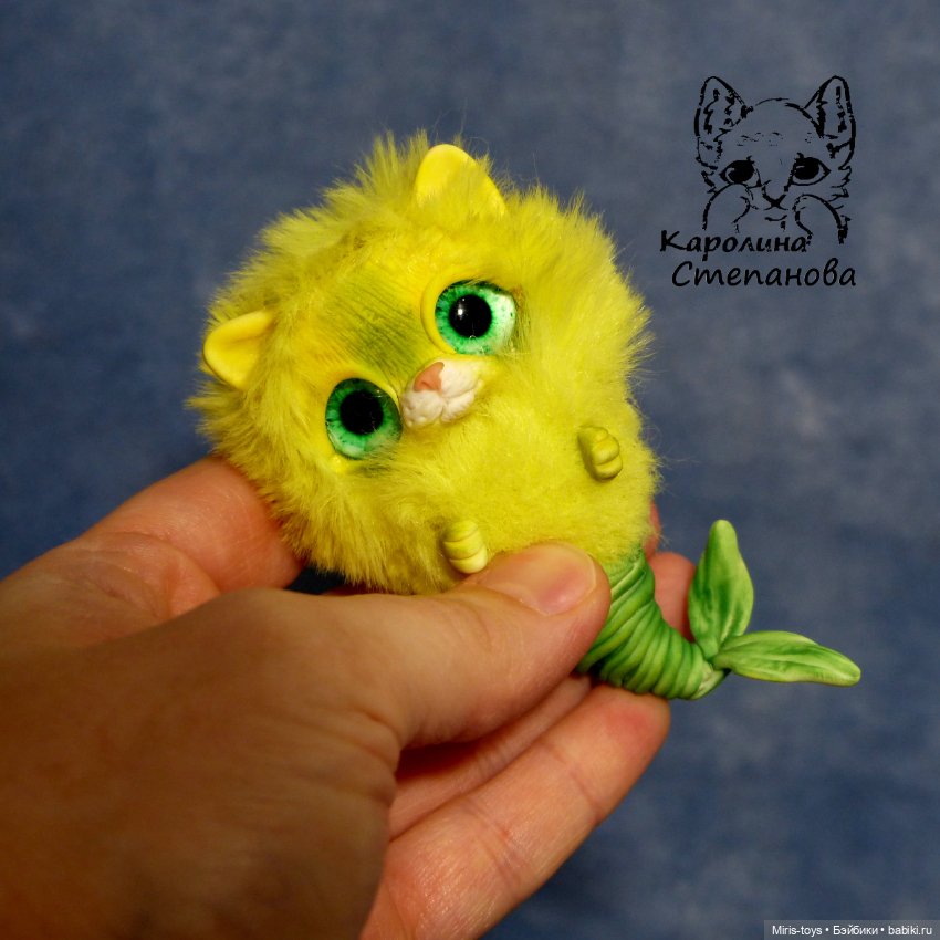 Кото-русалка — Авторские игрушки