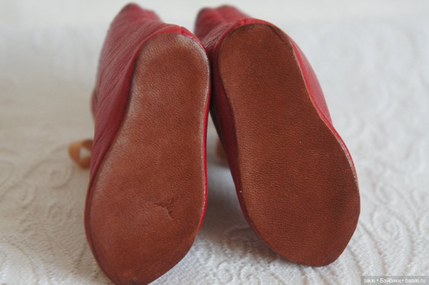 Сапожки для антикварной куклы (фото 7)