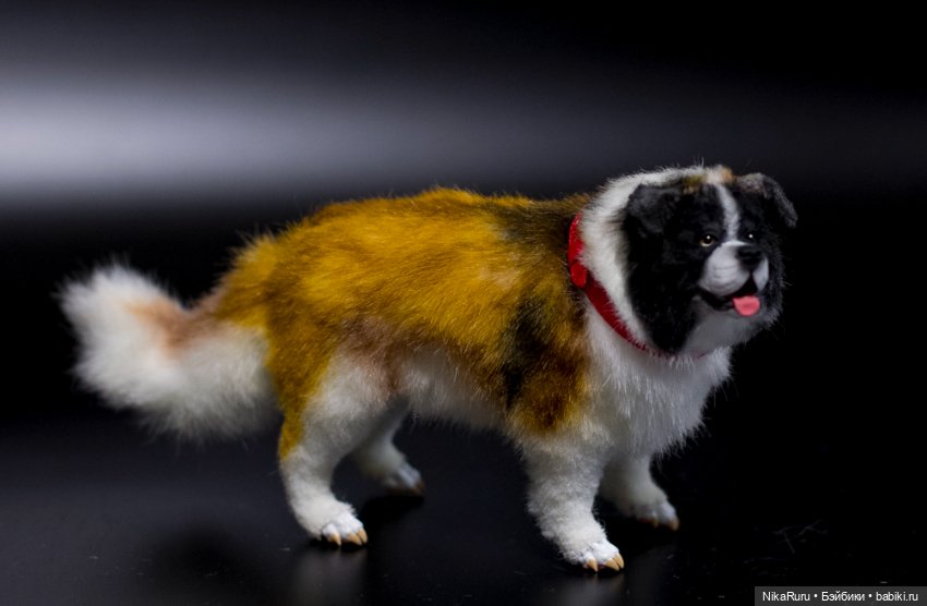 Собака для Барби в смешанной технике формат 1/6 (фото 6)