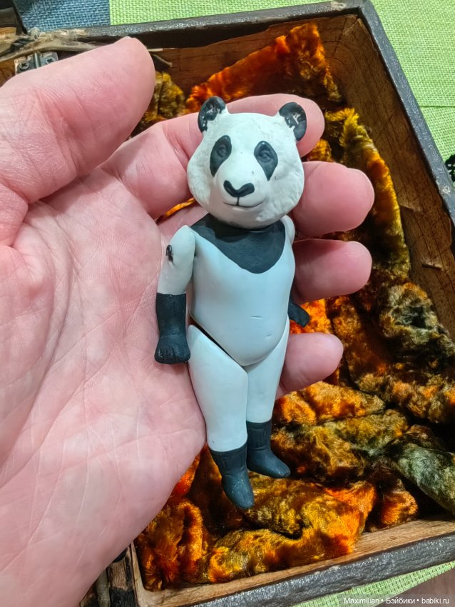 Старинная кукла панда Германия