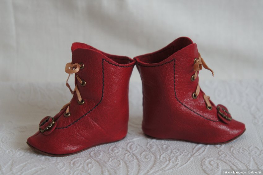 Сапожки для антикварной куклы (фото 3)