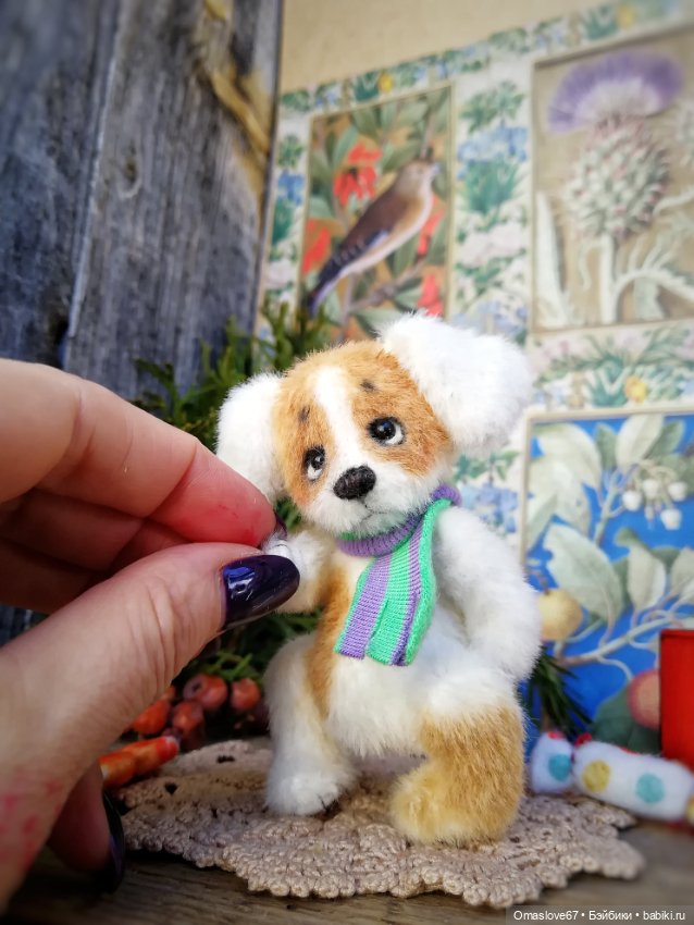 Щеночек с конфеткой — Авторские игрушки (фото 5)