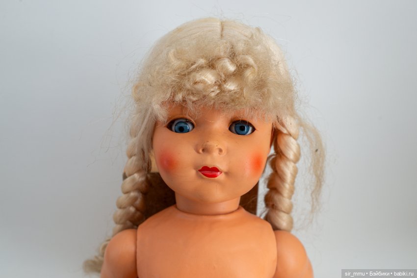 Кукла паричковая, Германия ГДР послевоенная (фото 3)
