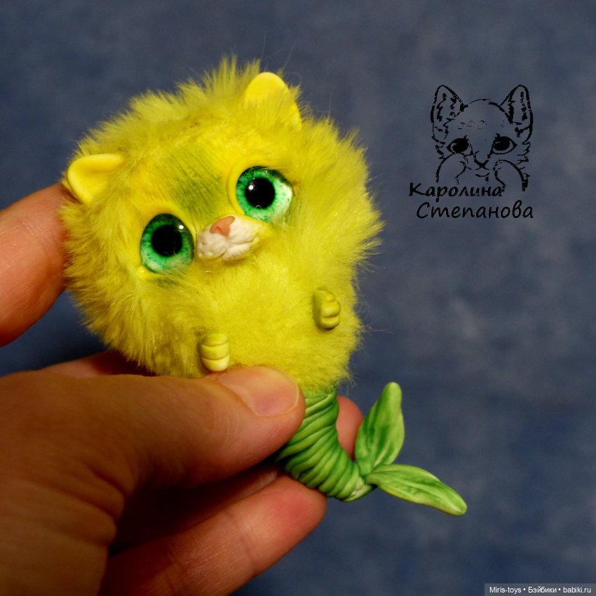 Кото-русалка — Авторские игрушки (фото 3)