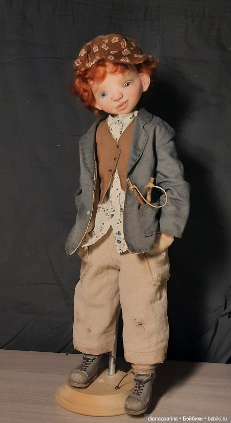 Кукла коллекционная. Мальчуган хулиган (фото 8)