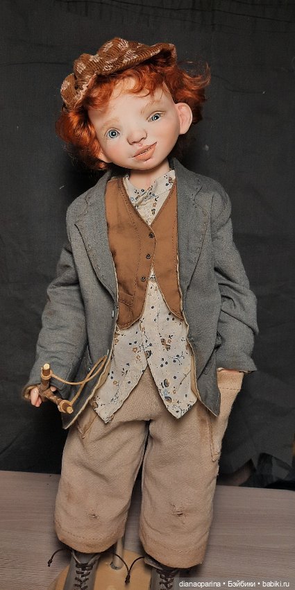 Кукла коллекционная. Мальчуган хулиган (фото 7)