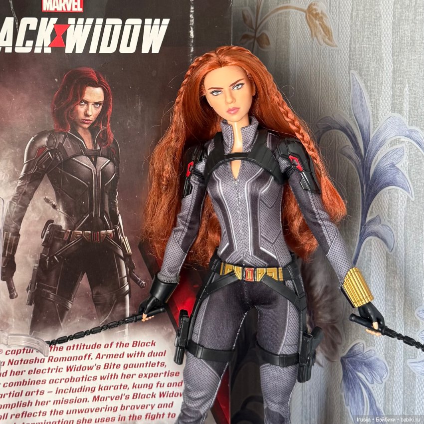 Кукла барби Черная вдова Black Widoow