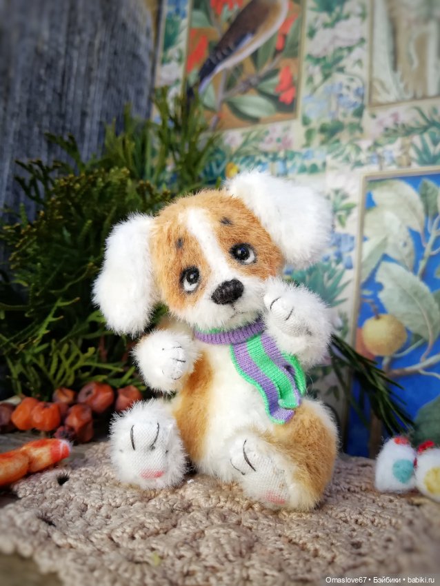 Щеночек с конфеткой — Авторские игрушки (фото 7)
