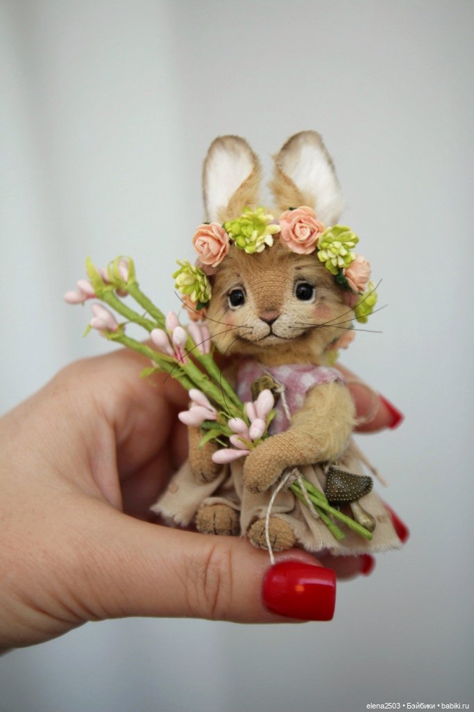 Крольчонок Оливия — Авторские игрушки (фото 6)
