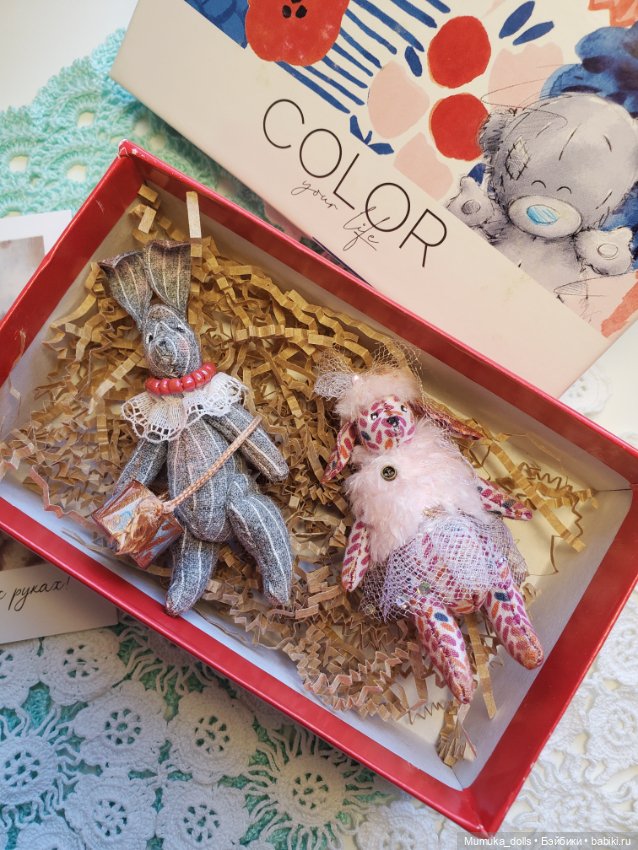 Пасхальные зайцы Жених и невеста (фото 9)