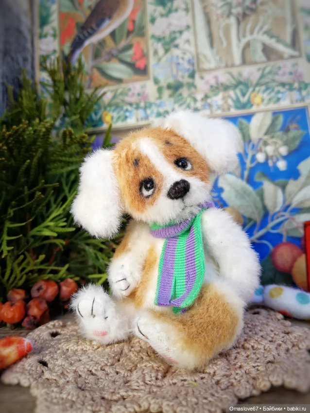 Щеночек с конфеткой — Авторские игрушки (фото 2)