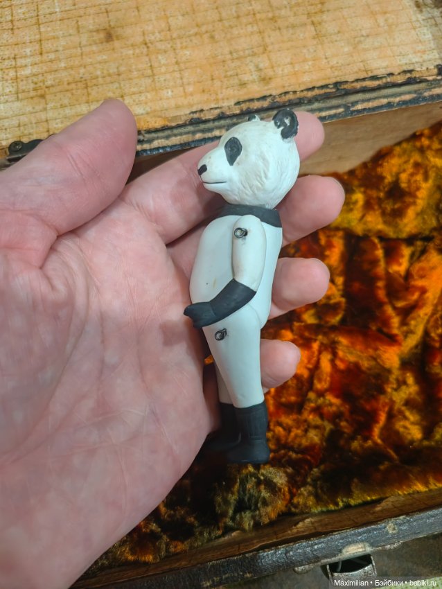 Старинная кукла панда Германия (фото 5)