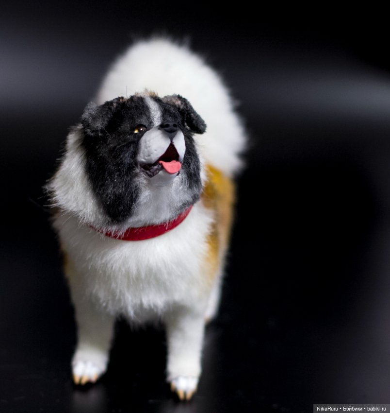 Собака для Барби в смешанной технике формат 1/6 (фото 2)