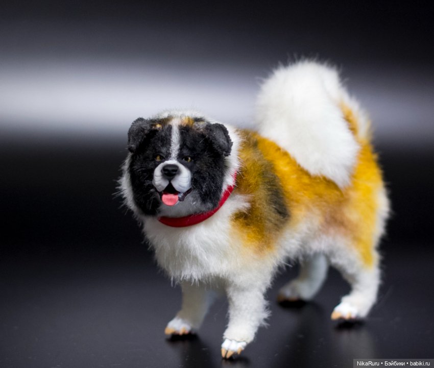 Собака для Барби в смешанной технике формат 1/6