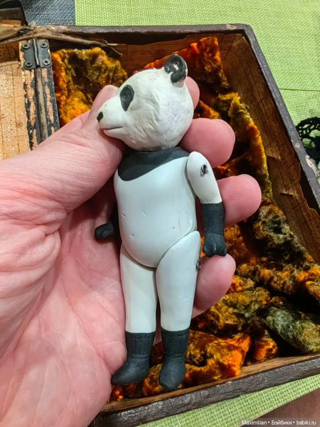 Старинная кукла панда Германия (фото 2)
